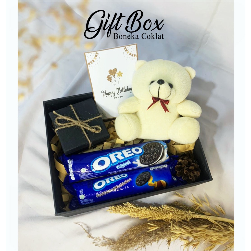 

Hampers kado ultah untuk pacar hampers boneka hampers oreo hadiah untuk ultah / anniversary pacar cewek cowok