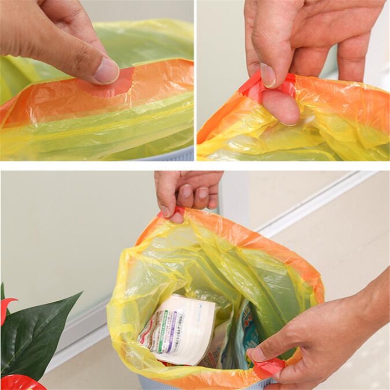 Plastik Sampah Tali Roll Kantong Sampah Tali isi 15 lembar 45x50cm plastik sampah gulung roll jumbo ukuran besar kuat / KANTONG PLASTIK SAMPAH DENGAN TALI / KANTONG SAMPAH SERBAGUNA / Trashbag Roll / Plastik Gulung Tali / Kantong sampah tali isi 15