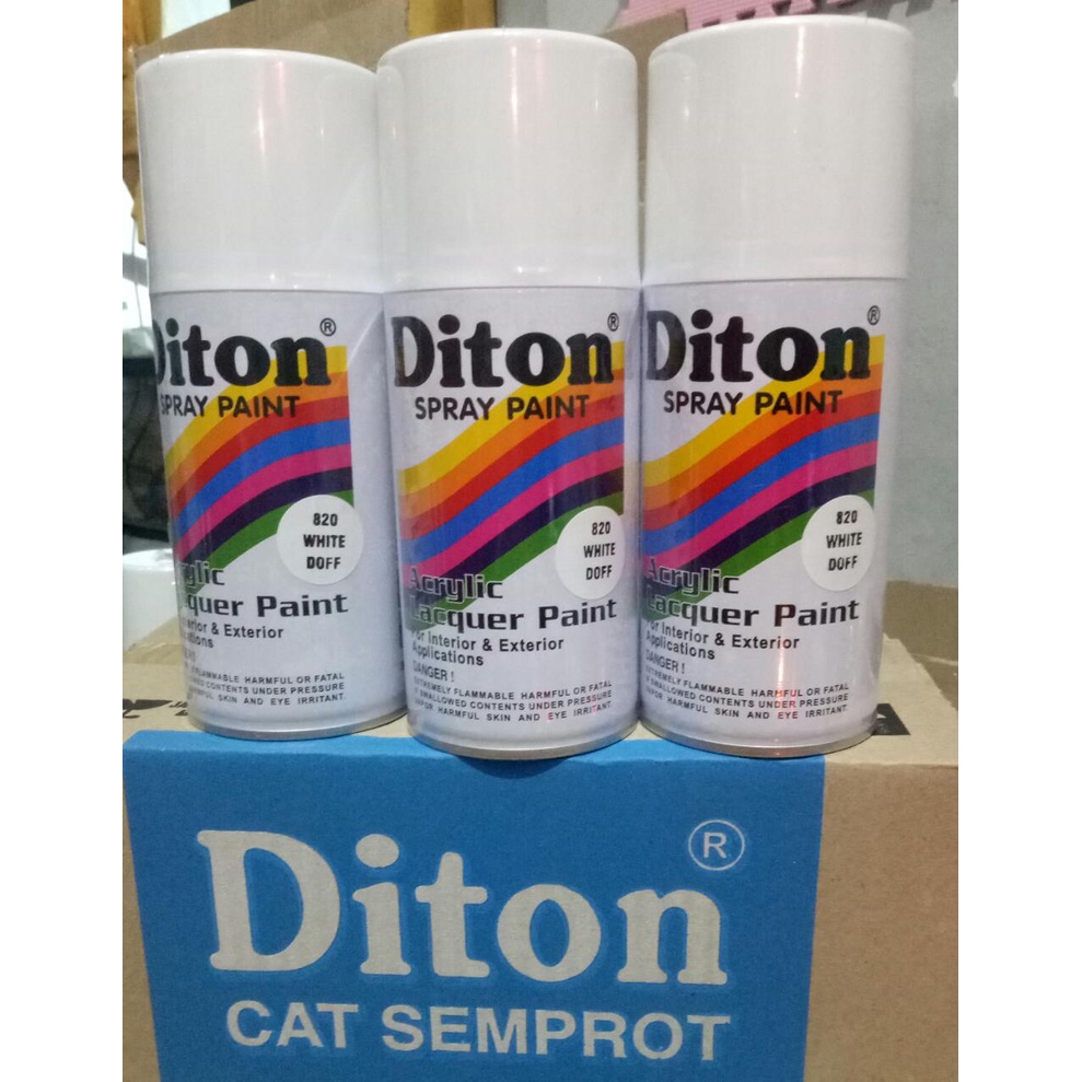 cat semprot pilok pilok diton white doff 820 300cc putih doff 820 300cc