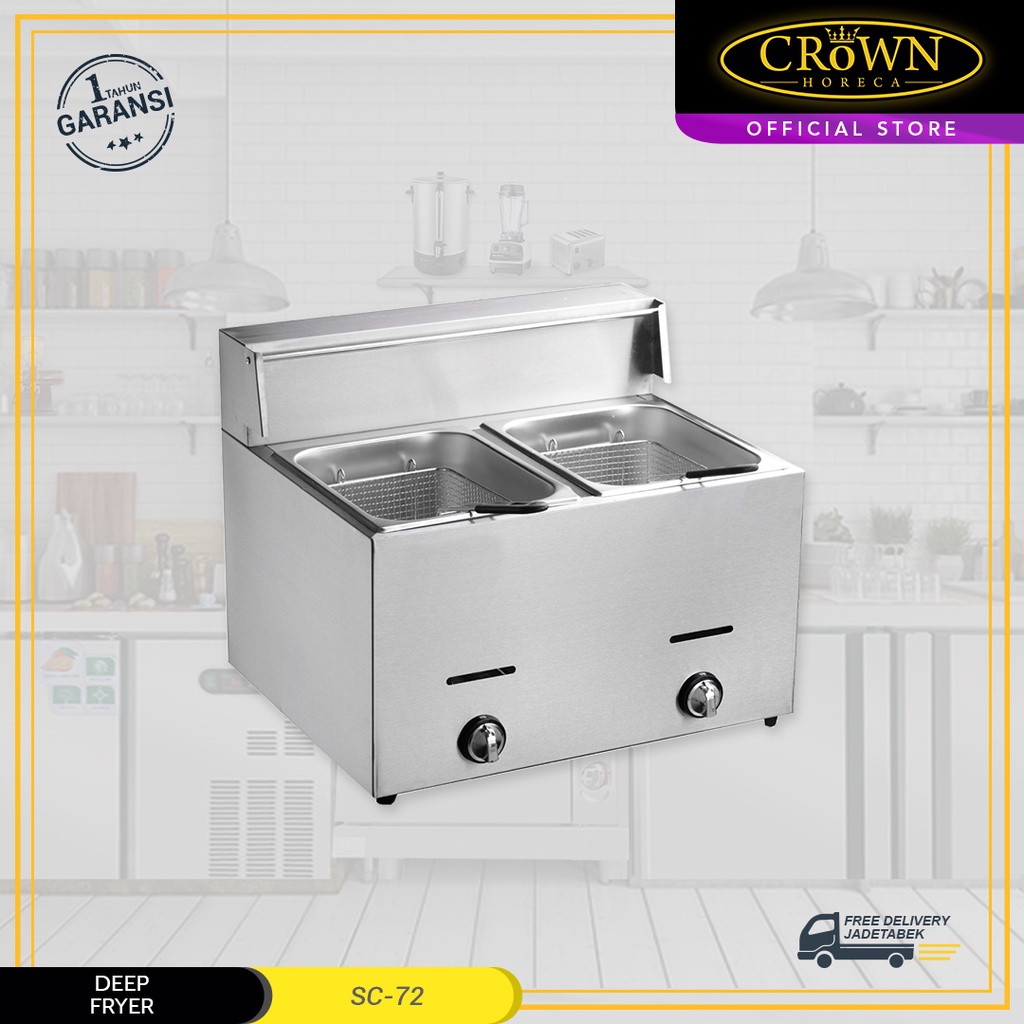 Gas Deep Fryer SC-72 Crown Horeca