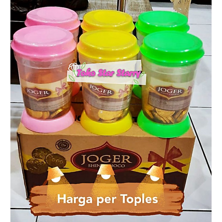 [Per Toples] Coklat Koin Toples isi 50 Chocolate dollars hadiah toples free toples joger coklat joge