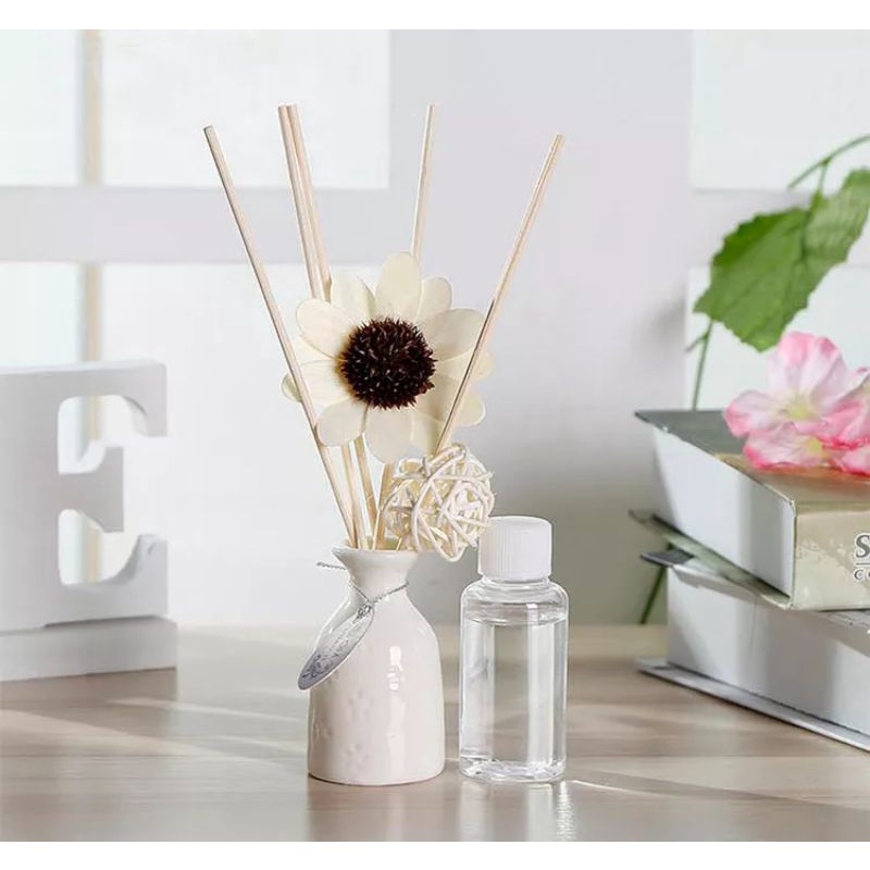 REED DIFFUSER STICK BUNGA LENGKAP DIFUSER PENGHARUM RUANGAN SET SOUVENIR KADO HADIAH LAVEFIRE