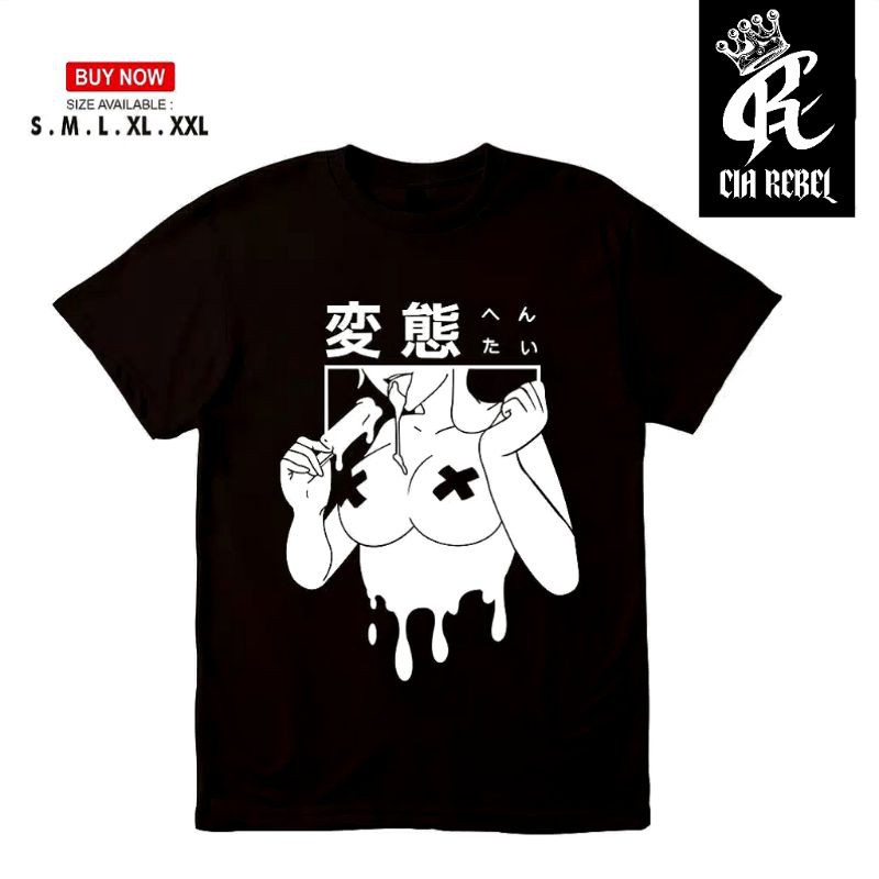 KAOS BAJU ANIME JEPANG HENTAI ICE CREAM KAOS ANIME