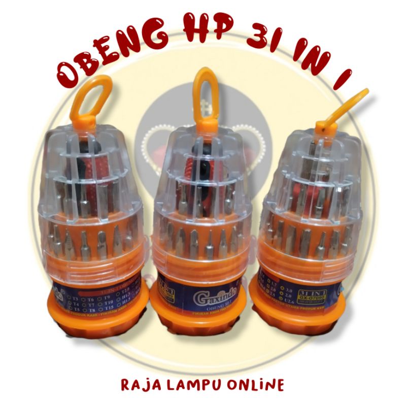 OBENG 31 IN 1 / OBENG TELUR / OBENG KECIL / OBENG HP