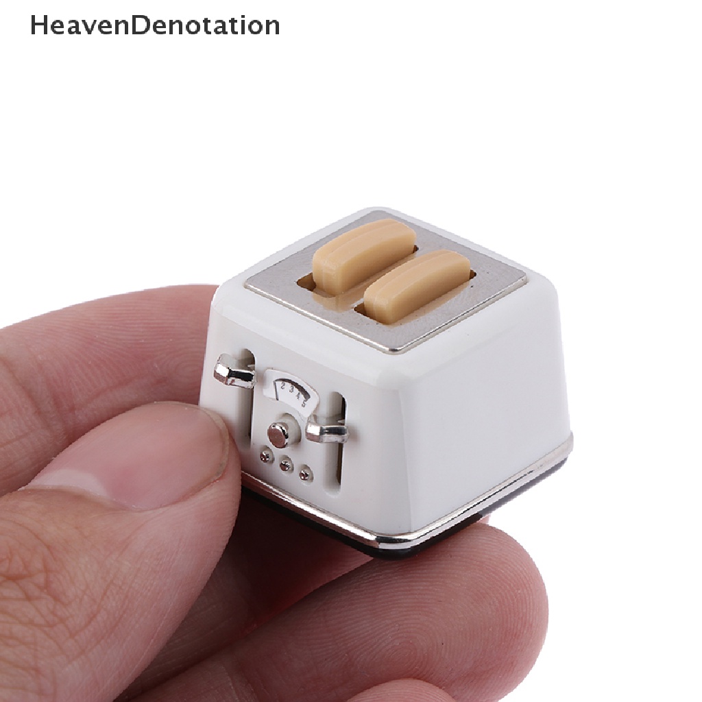 [HeavenDenotation] 1/12 Scale dollhouse bread machine with toast miniature cute decorations toaster