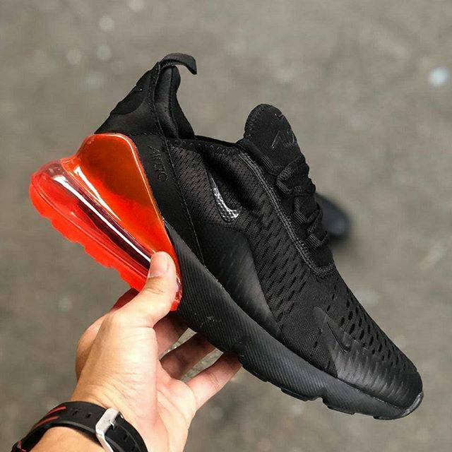 Sepatu Nike Airmax 270 Black Hot Punch Sepatu Pria Sepatu Wanita Sneakers Murah Sneaakers Hype Murah