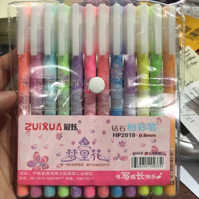 

Bolpen zui hua neon 12 warna
