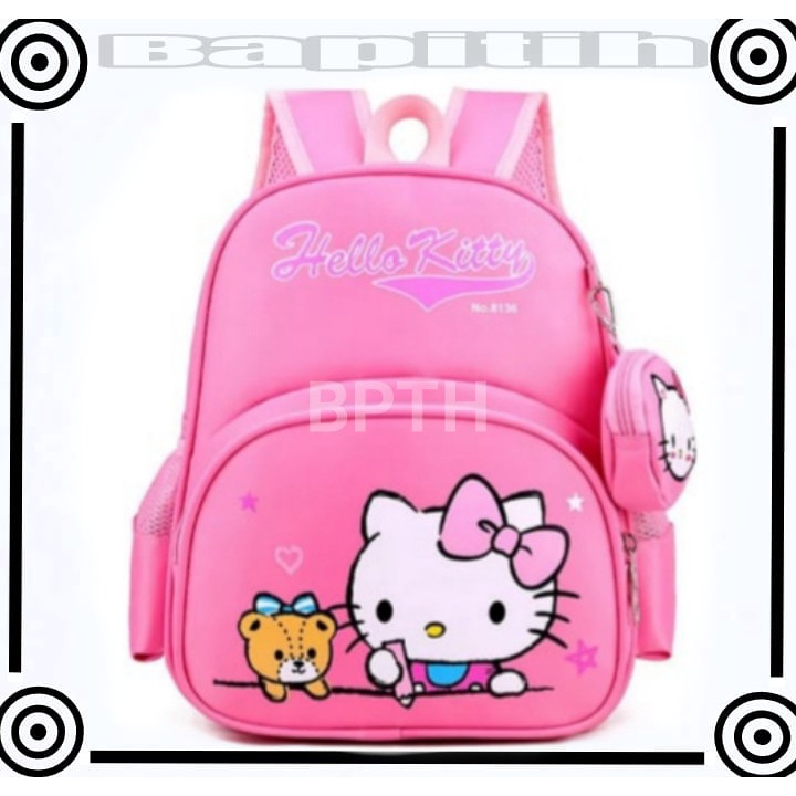 BPT HELLO KITTY Tas Sekolah Anak Perempuan / Tas Ransel Anak / Tas Punggung