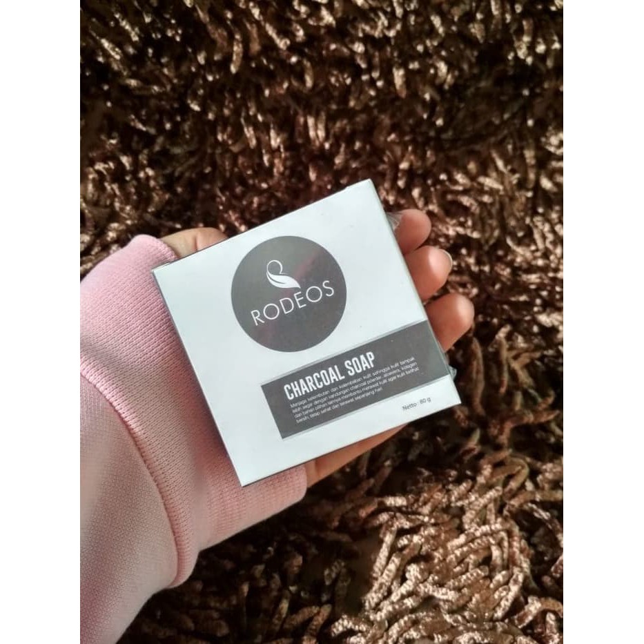 GLOWING -RODEOS MEN SOAP Original Sabun Pencuci Wajah Pria Charcoal Soap Pembersih Wajah Collagen