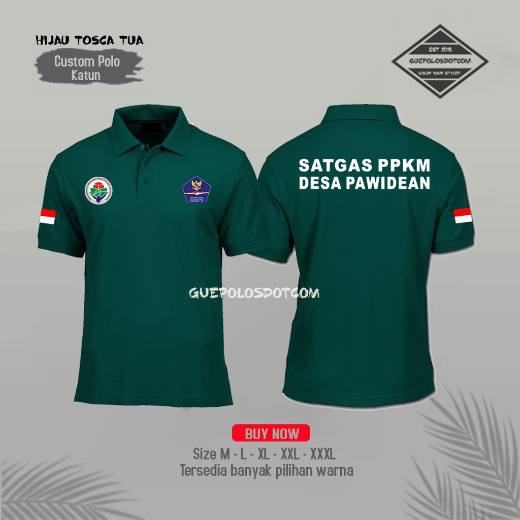 kaos poloshirt polo baju satgas PPKM covid - polo satuan tugas #covid - kaos Satgas PPKM -RADSHA CLO
