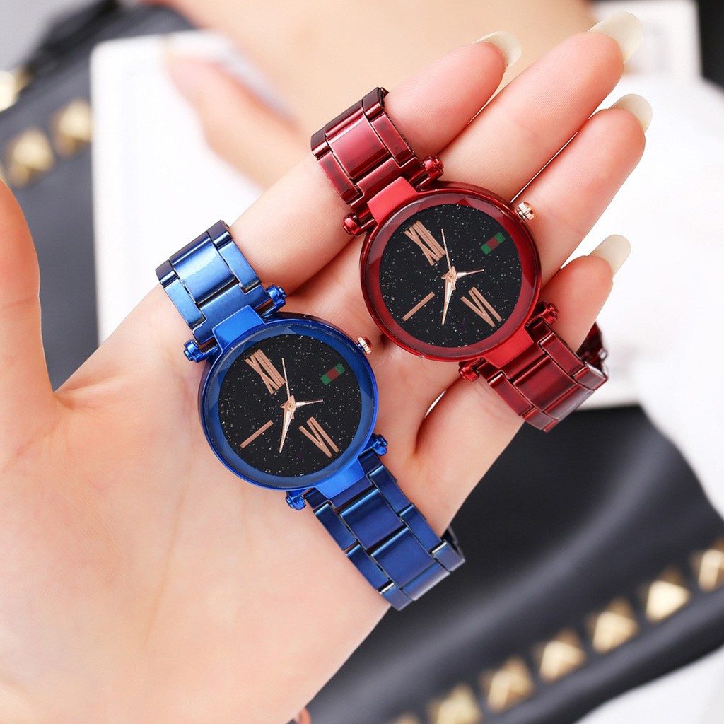 [✅COD] Jam Tangan Rantai Analog Watch Aksesoris Fashion Korean Style Wanita Cewek Anti Air Murah Couple Original