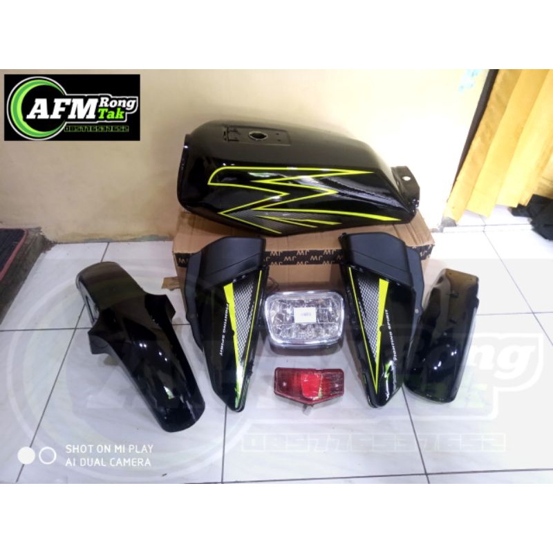 paket body set rx king paket bodi set rx king paket paket rx king tahun 2003 striping warna hijau st