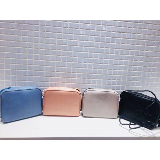 MINISO SOLID COLOUR RECTANGLE CROSSBODY BAG