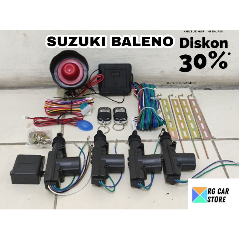 PAKET ALARM SUZUKI BALENO INCLUDE CENTRAL LOCK BERKUALITAS