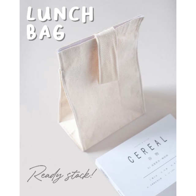 Lunch bag kanvas / tas bekal