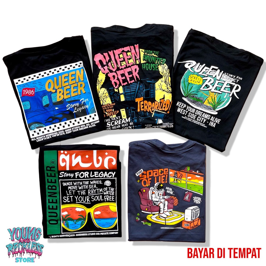 KAOS QUEENBEER / KAOS DISTRO QUEENBEER / TSHIRT QUEENBEER / BAJU QUEENBEER / KAOS KATUN / KAOS DISTR