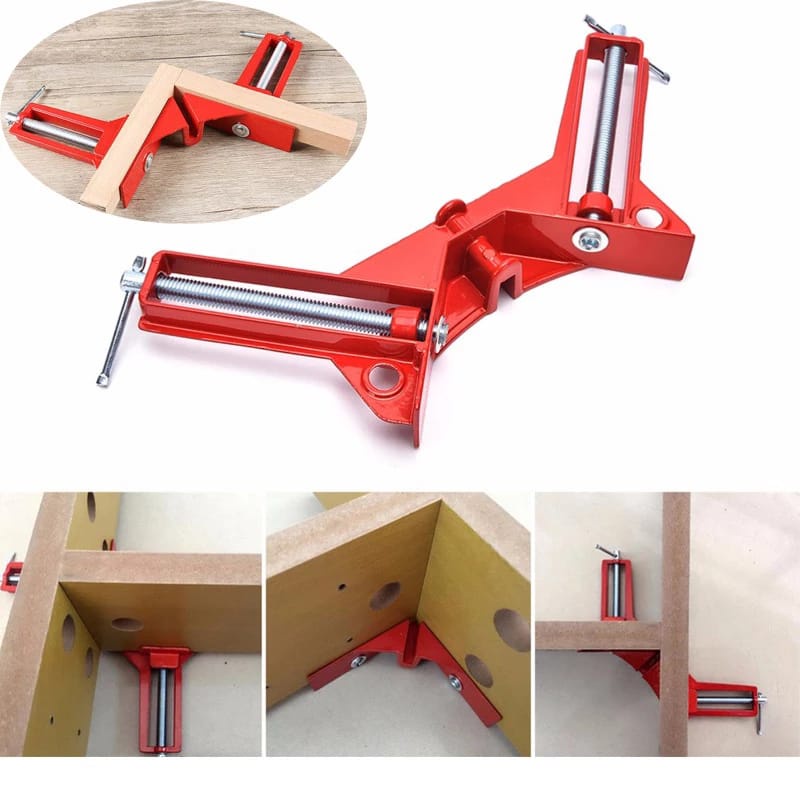 corner clamp penjepit sudut frame kaca kayu angle 90 derajat