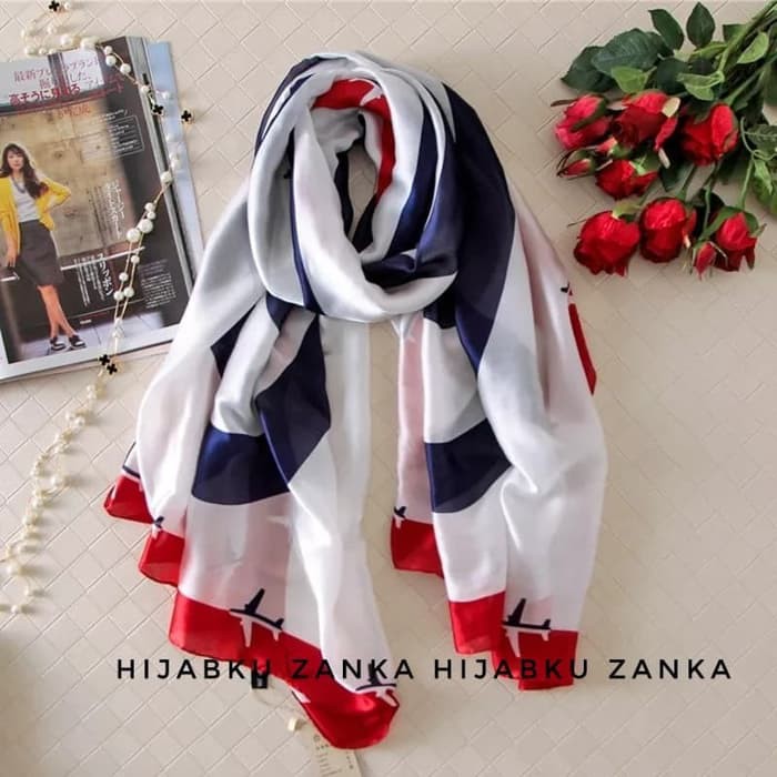 pashmina/scarf silk sutera impor