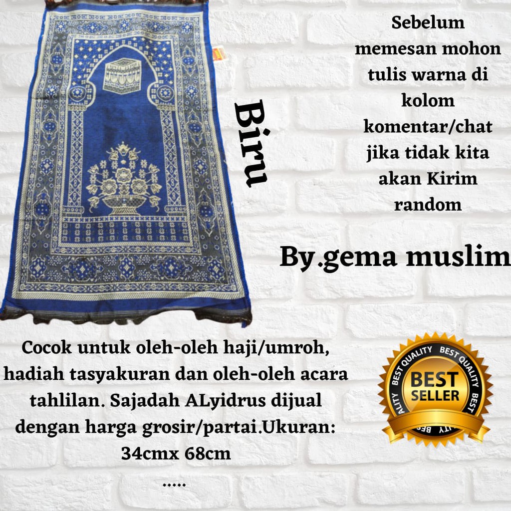 sajadah kecil turky sovenir haji n tahlilan