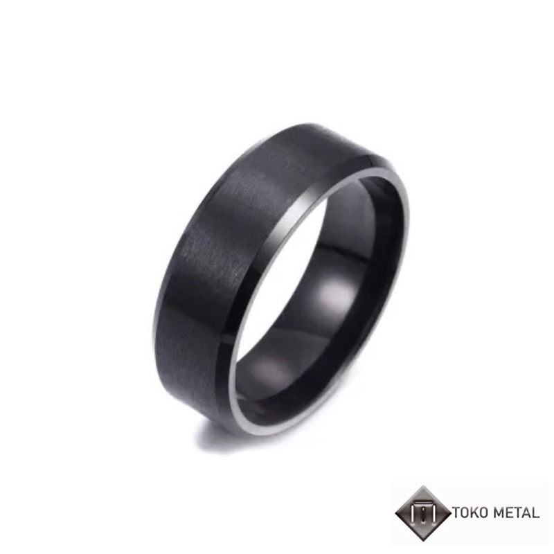 Cincin Titanium Polos Pria dan Wanita Anti Karat [ Toko Metal ]