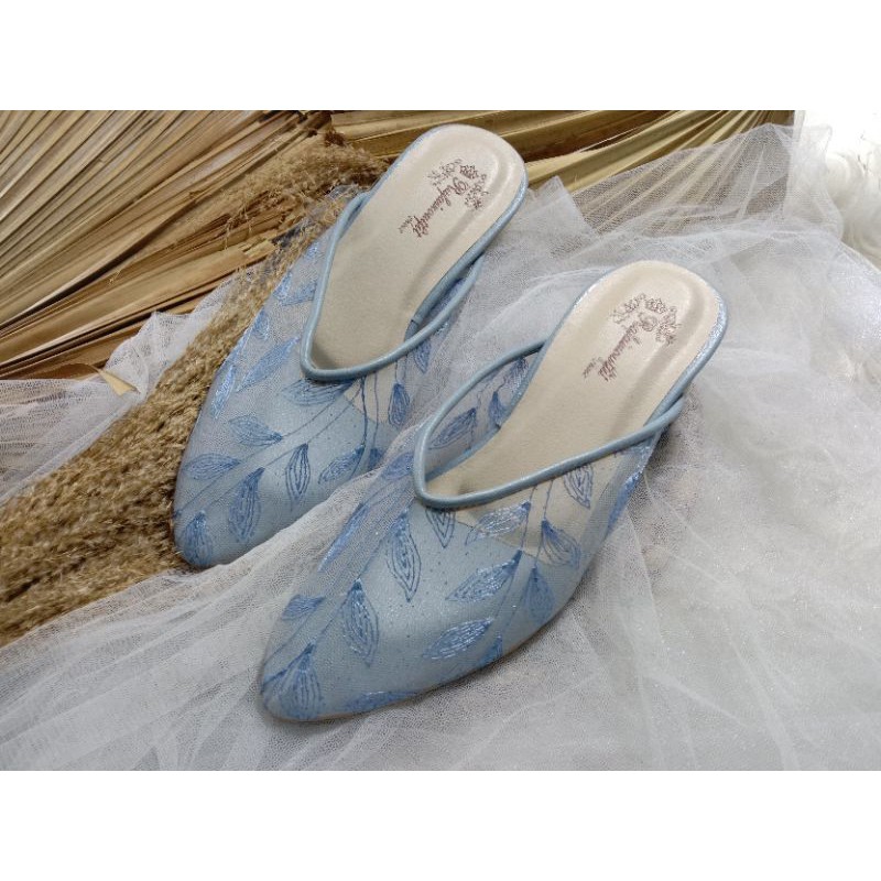 sepatu johana iceblue sepatu wanita 5cm hak tahu