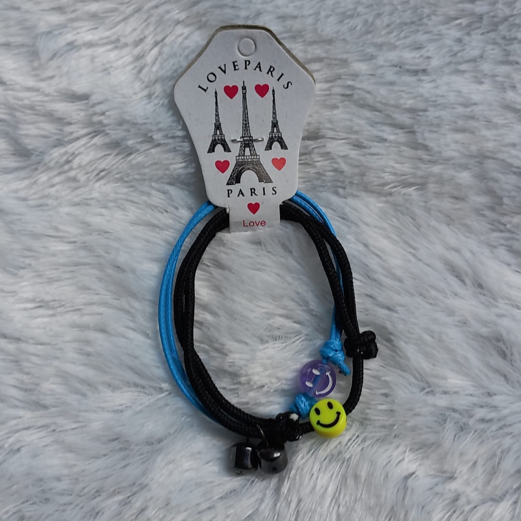 (COD) Gelang Couple Smile Magnet 2pcs - Gelang Pasangan Terbaru