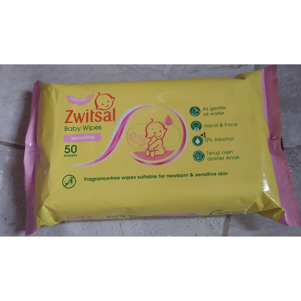 Zwitsal Baby Wipes 50's