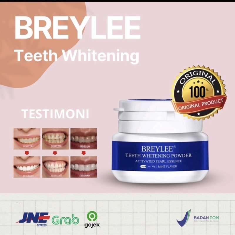 BREYLEE TEETH WHITENING POWDER 55G-30G