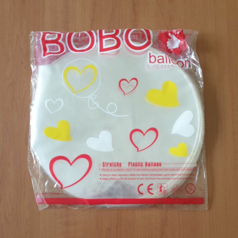 Balon bobo 20 inch per pack isi 50 / balon pvc 18 inch  atau 20" atau 24 inch / balon bening bungkus