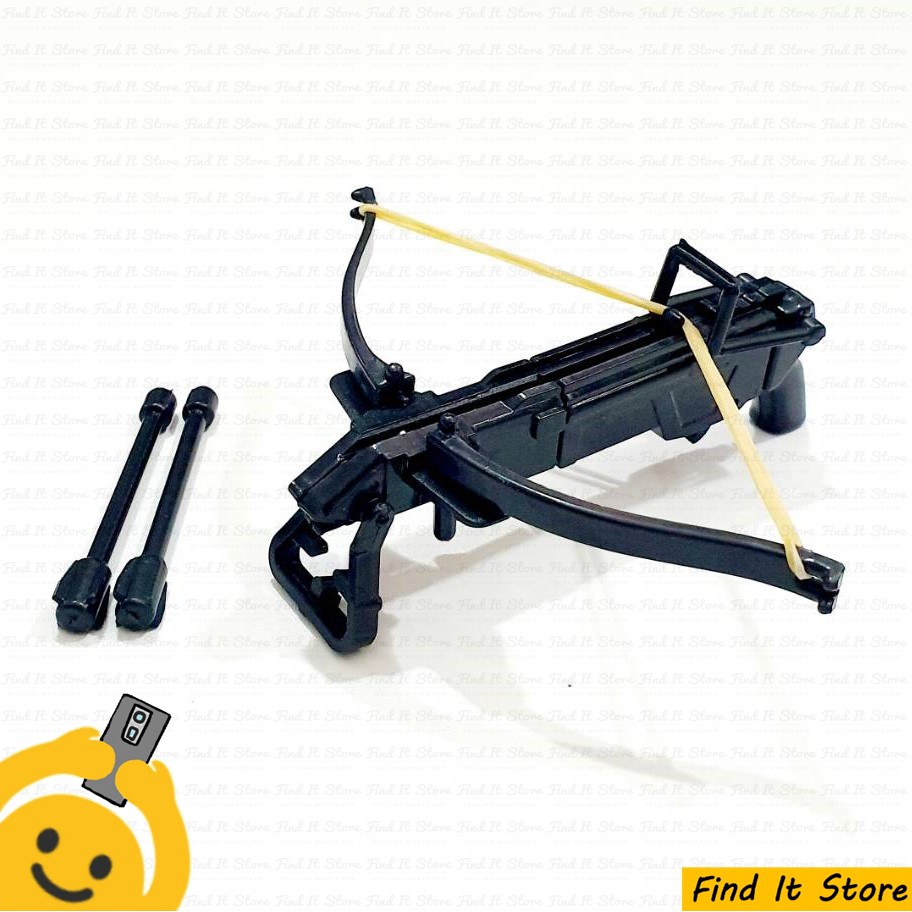 DIY Mini Crossbow Bisa Menembak Panah Busur Mainan  Rakitan 