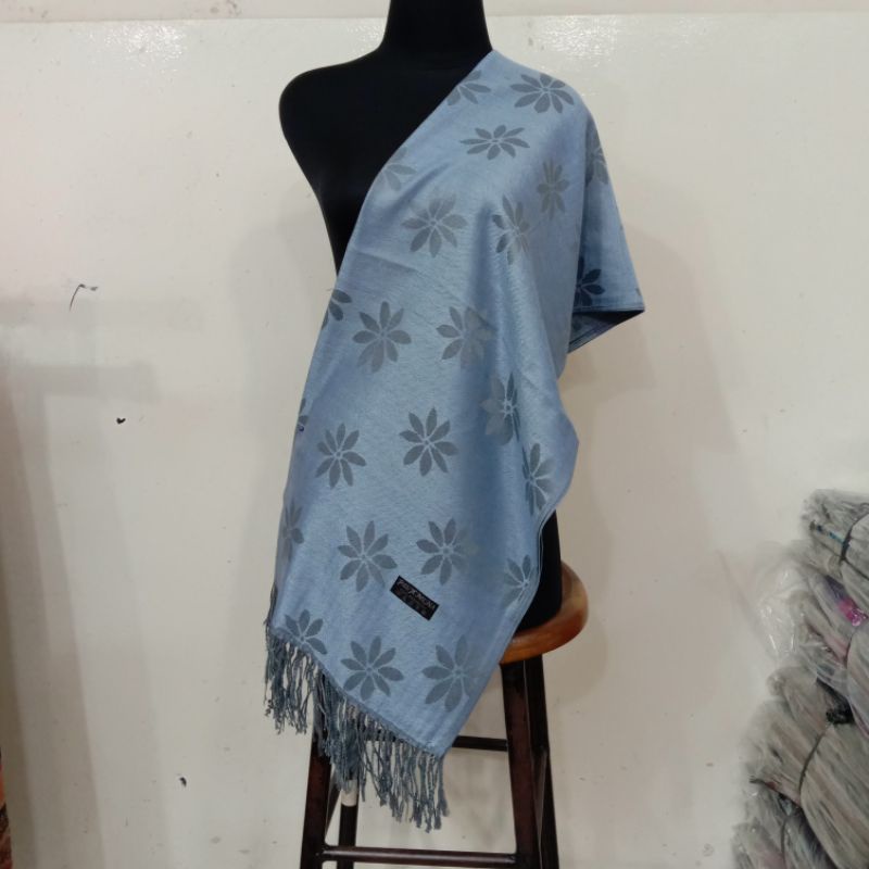 syal pashmina motif daun || syal || scarf || selendang || shawl || pashmina || fashion wanita