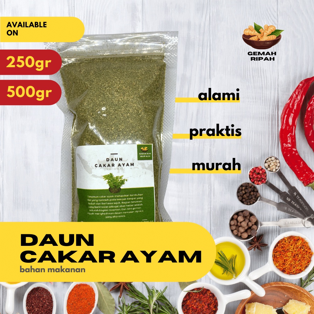 Daun Cakar Ayam Bubuk 250gram 500gram 1kg Daun Cakar Ayam Bubuk Premium Tanaman Teh Herbal Alami Jamu Herbal Pelangsing Obat Obatan HerbalObat Hepatitis B Rematik Obat Amandel  Detox Racun Patah Tulang Pereda Panas Premium Grade A 100% Organik