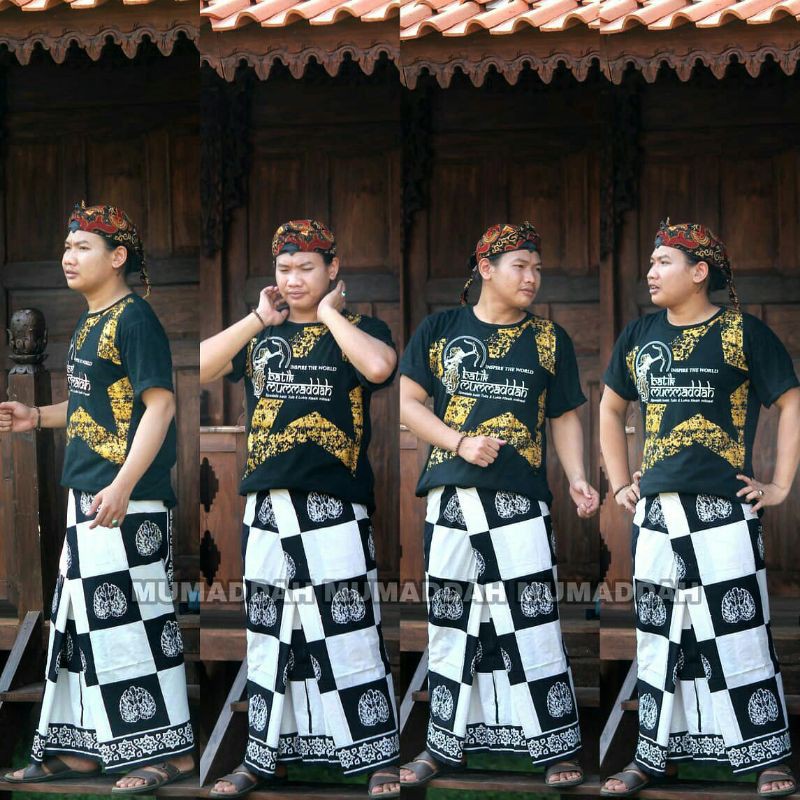 Sarung Batik / Sarung Mumaddah motif merah putih