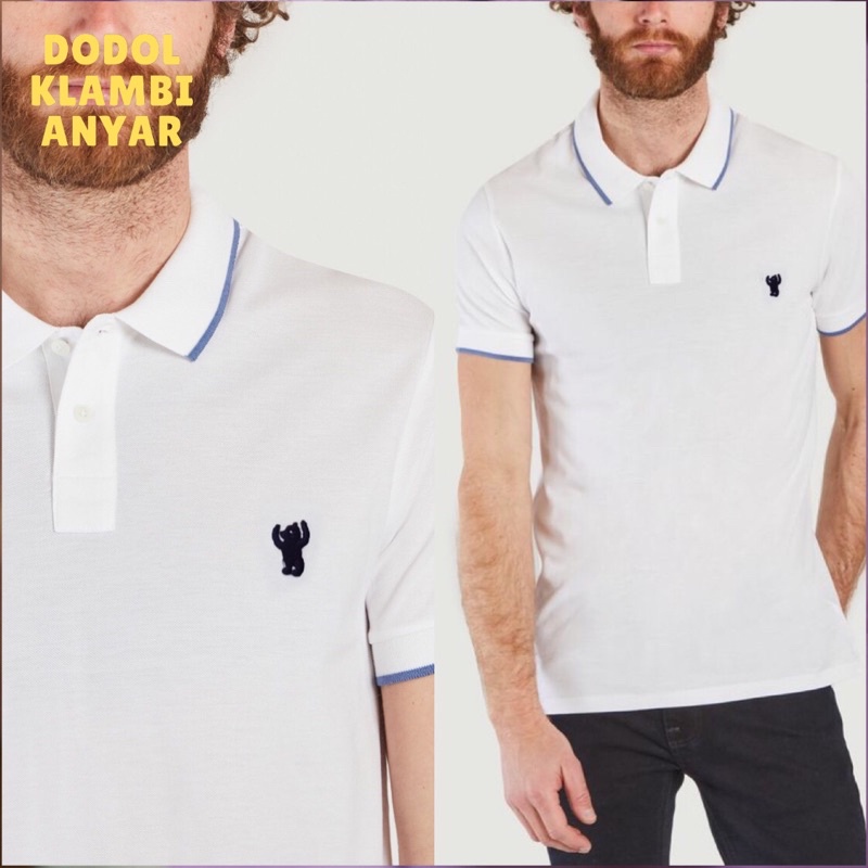 Kaos Kerah Putih Cowok Coen Daily Clothing Kaos Polo