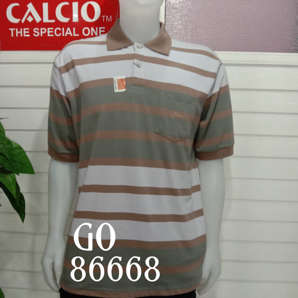 gos CALCIO+ POLO SHIRT PRIA CASUAL BIG SIZE 100% Original Branded BK3