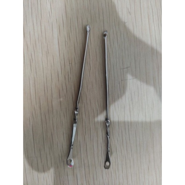 Korek kuping Stainless/alat pembersih besi kotoran telinga