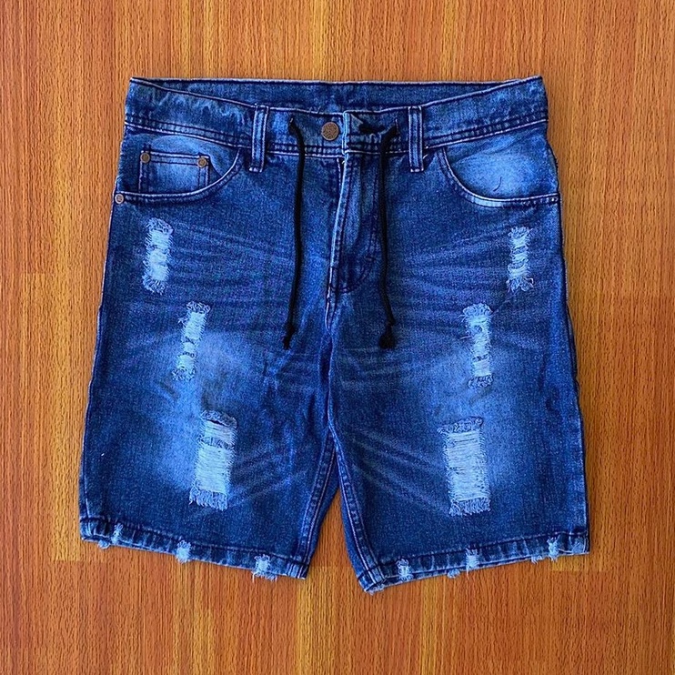 BISA COD | Celana Jeans Pendek Sobek-sobek Celana Pendek Ripped Jeans