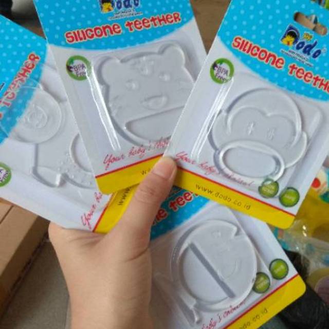 Silicone teether bening Dodo / mainan gigitan bayi silikon Dodo