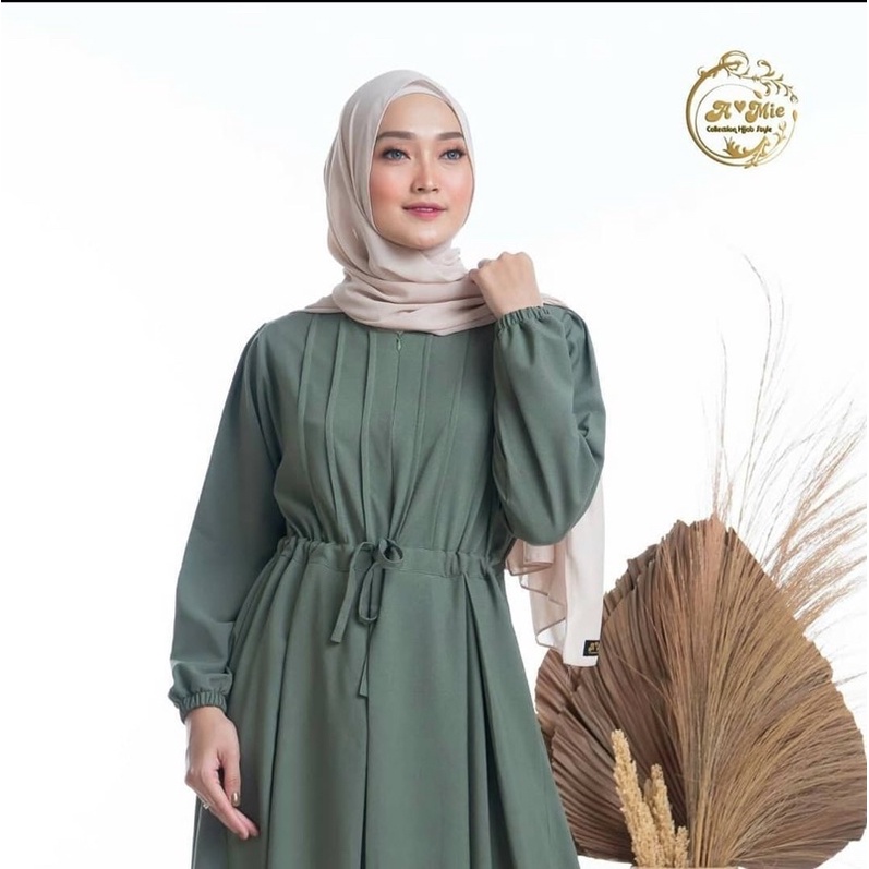 (DBY) GAMIS AMIELA REMPEL KERUT DAILY BUSUI DRESS MOSCREPE PREMIUM