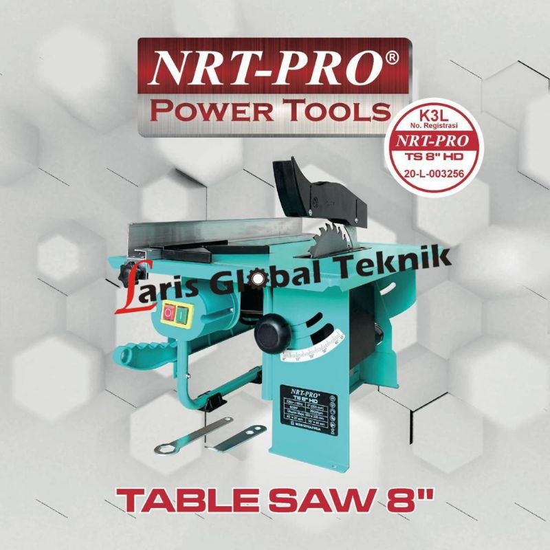 OriginalNRT-PRO TS-8 Meja Gergaji Kayu/Table saw 8 inch NRT PRO