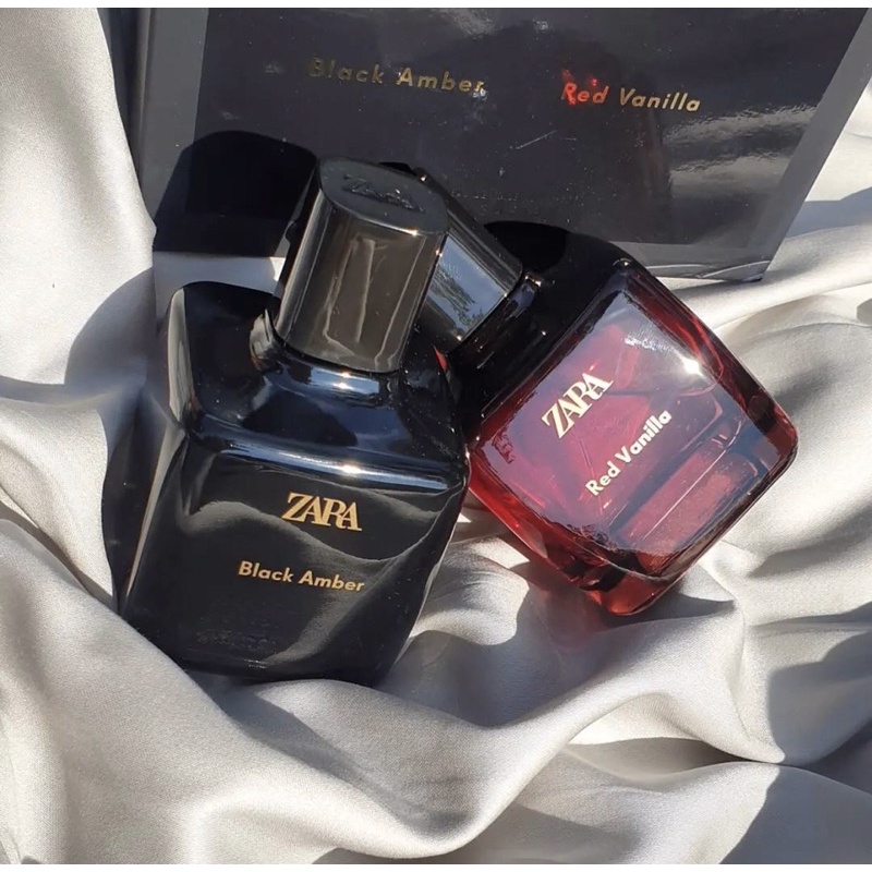 Parfum Ori Wanita Zara Red Vanilla + Zara Black Amber For Women EDT 100ml