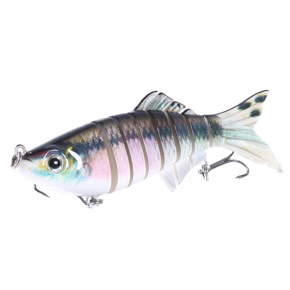 HENGJIA New 1PCS 11cm/22.5g Umpan Pancing Minnow Fishing Lures Wobblers 8 Segments Swimbait Hard Crankbait Fishing Bait Tackle