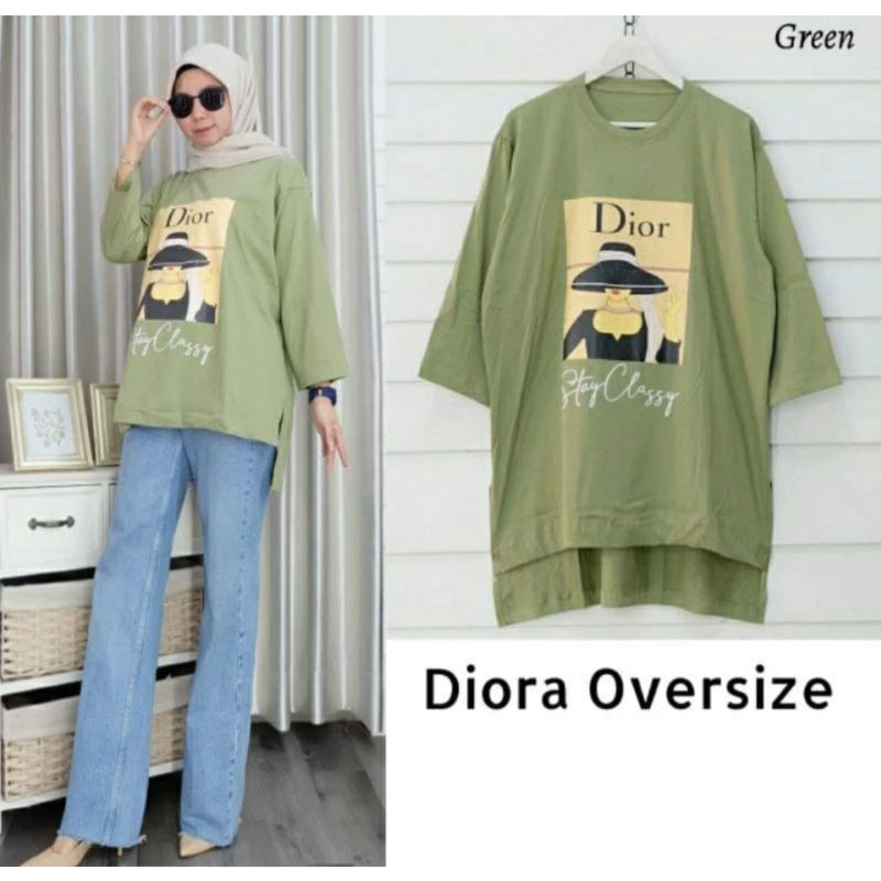 diora oversize/atasan blouse/oversize terlari 2022 bahan combed 24s