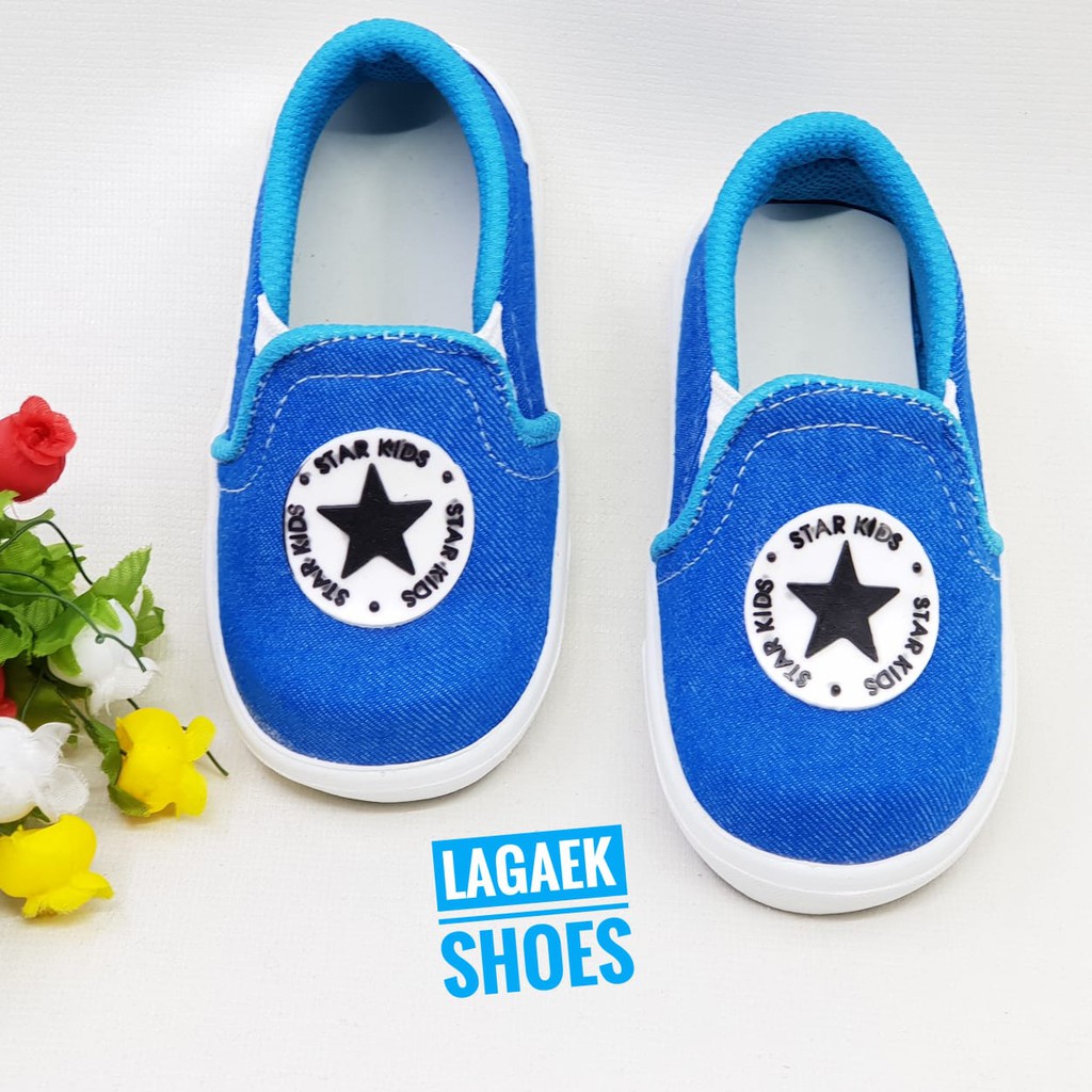 Sepatu Anak Laki Jeans Usia 3 4 Tahun REJECT Harga Miring - Sepatu Anak Denim [SEPATU ANAK REJECT]