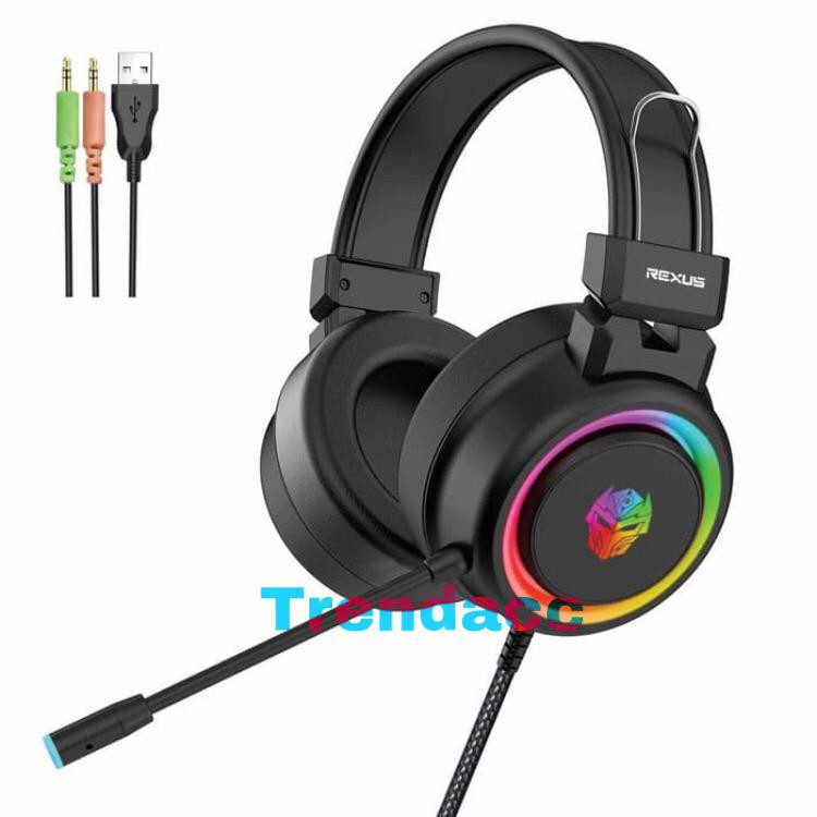 Trend-Rexus F30 Vonix Gaming Headset Series – Headset Gaming - Hitam