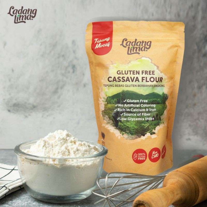 

TEPUNG GLUTEN FREE 500GR tanpa bau dan mengandung enzim