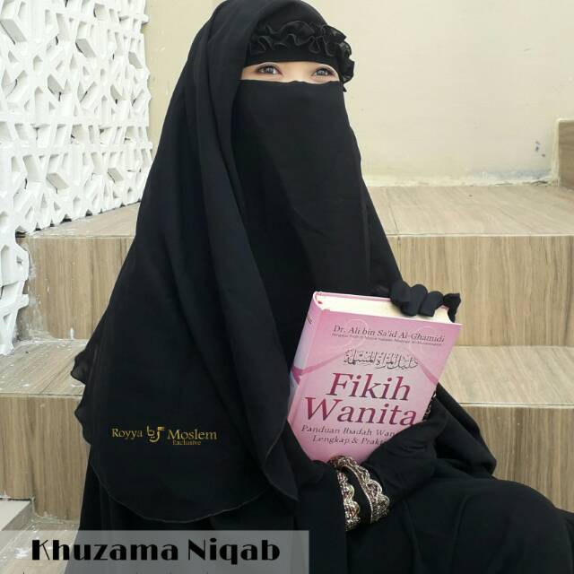Khuzama Niqab/ Niqab Yaman Sedang Bando / Cadar Yaman sedang Bando /Niqab Yaman Bando