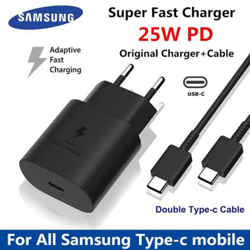 CHARGER SAMSUNG SUPER FAST CHARGING 25W DAN 45W TYPE-C TO TYPE-C ORIGINAL