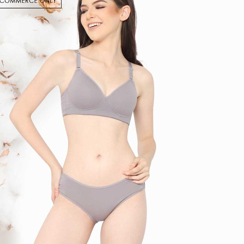 Ada 8.8>> Bra dan Panty ( Celana Dalam ) Pierre Cardin Natural Cotton Set 607-60003B Lembut dan Nyam