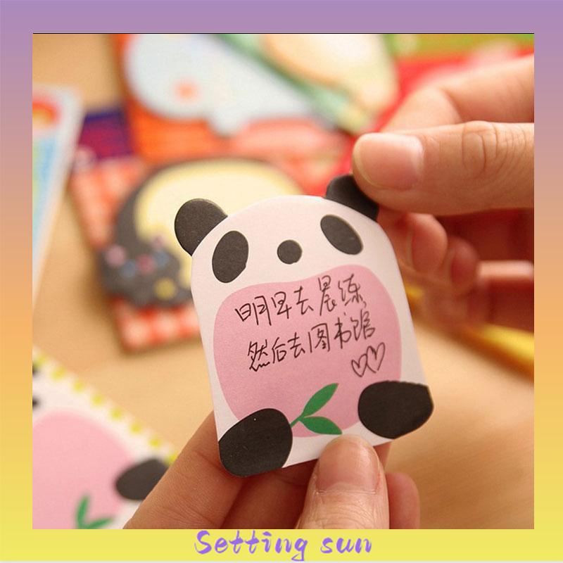 Imoda Kawaii Animals 20 Post-It Notes Waktu Merekam Post-It Notes Catatan Pelajar/Kantor TN